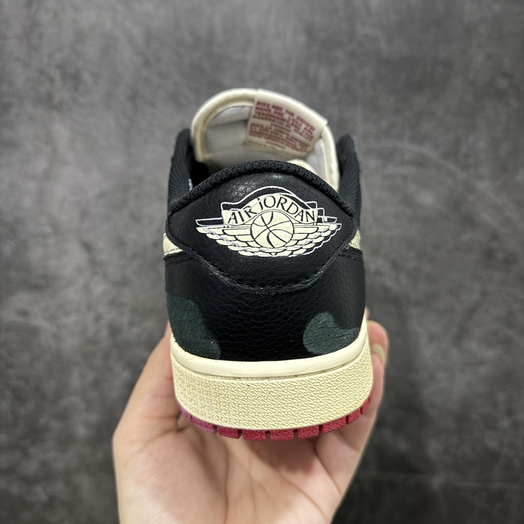 Nigel Sylvester Air Jordan AJ1 Low  OG Nitro "Better With Time 低筒  复古防滑 板鞋休闲 篮球鞋  波鞋 男女同款 黑白红 IB8958-001