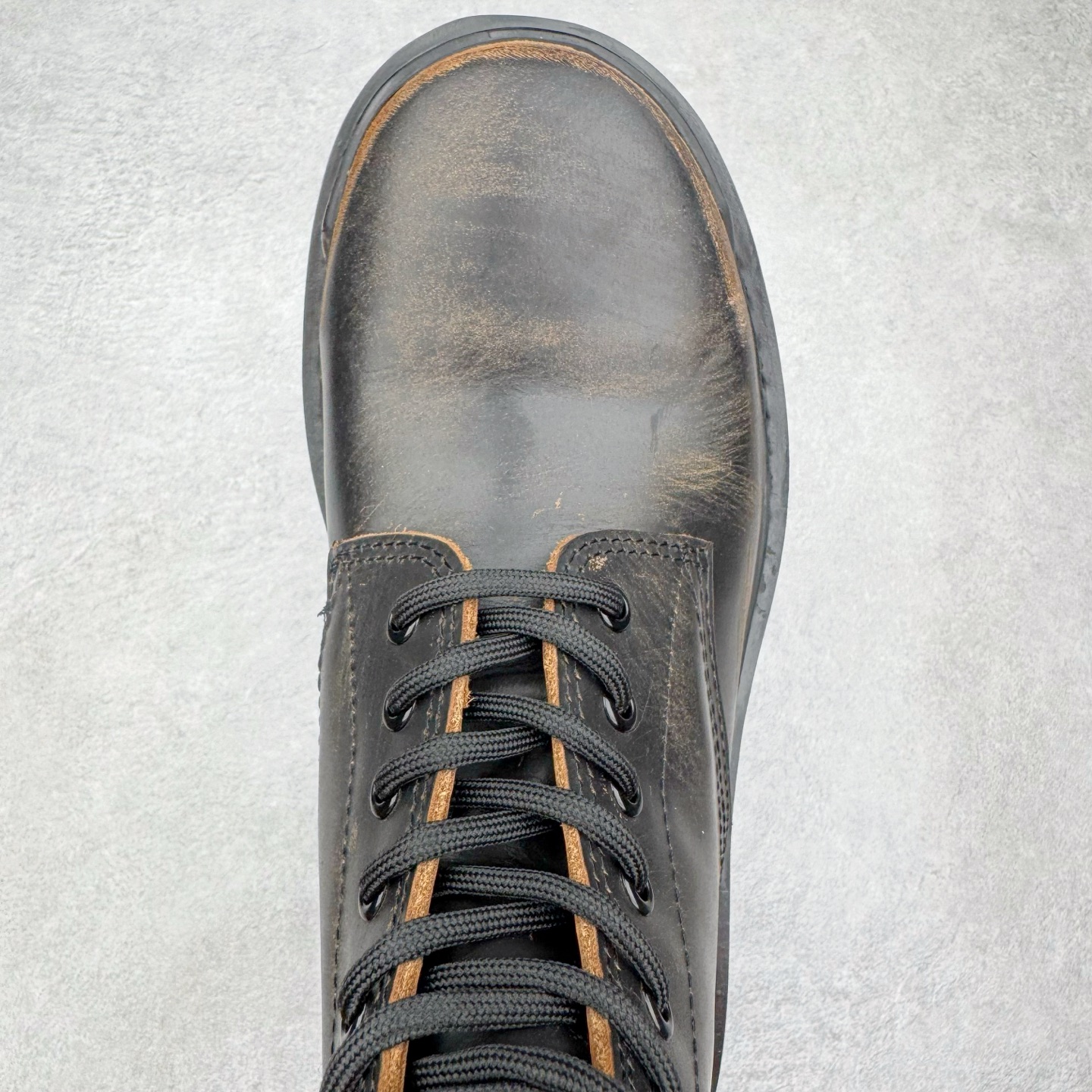 Balenciaga  Strike  巴黎世家 系带  中筒 皮鞋 复古板鞋 休闲鞋 男鞋 黑棕-C0 670633WBD111020