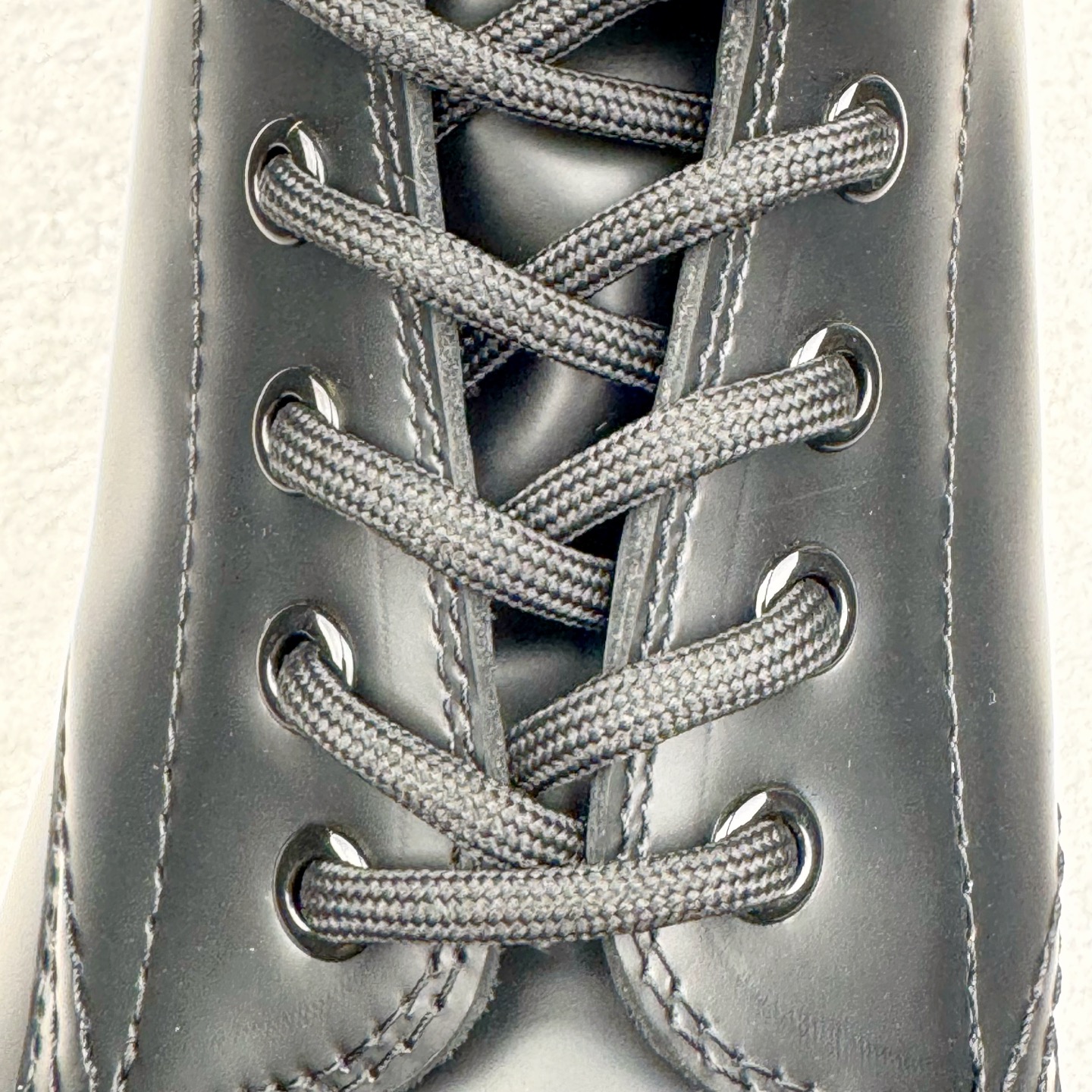 Balenciaga  Strike 巴黎世家 系带  中筒 皮鞋 复古板鞋 休闲鞋 男鞋 哑光 黑-C0 590974WA9601000