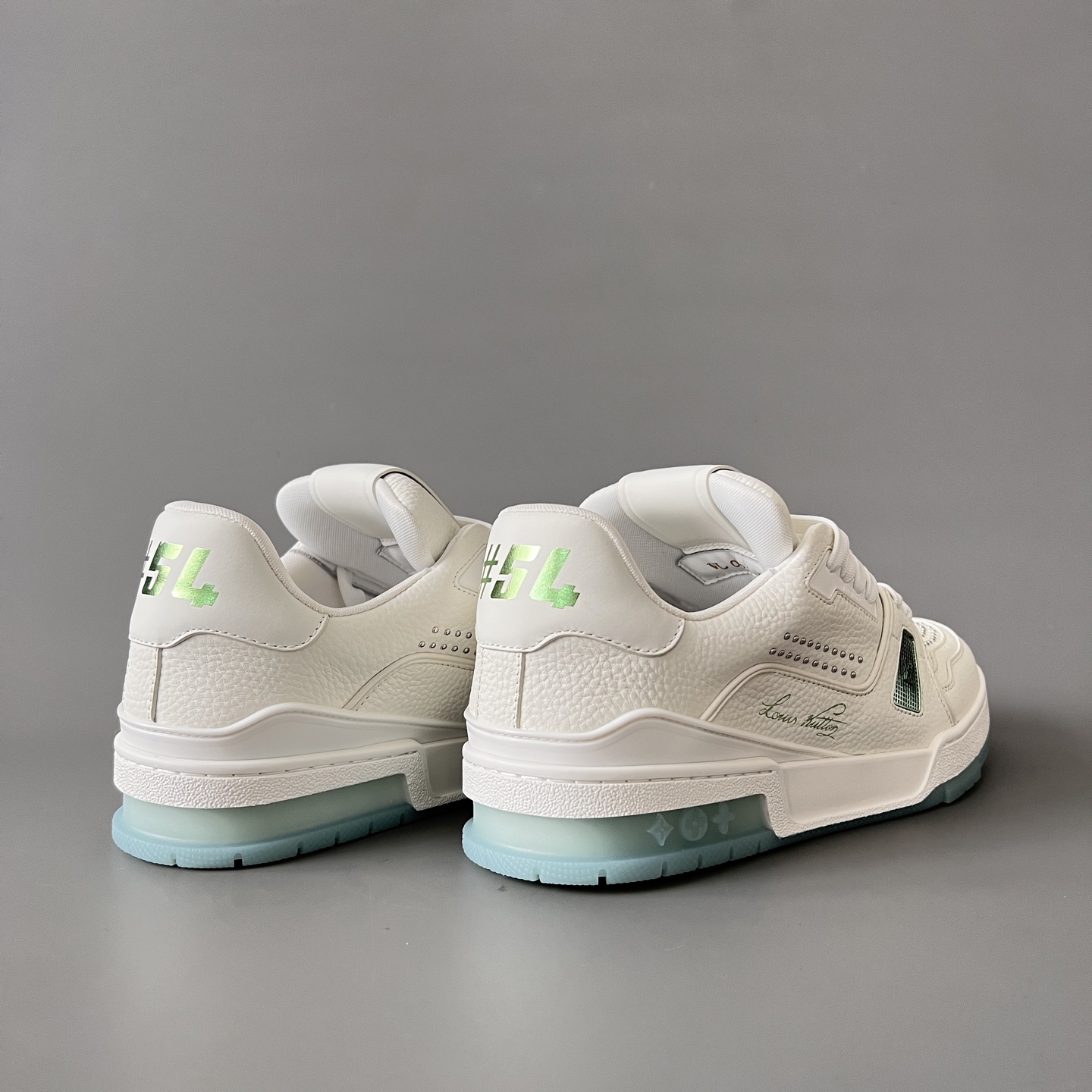 Louis Vuitton LV Trainer 路易威登 低筒 休闲鞋 板鞋 运动鞋 男鞋 女鞋 波鞋 白绿色 1AIKRM