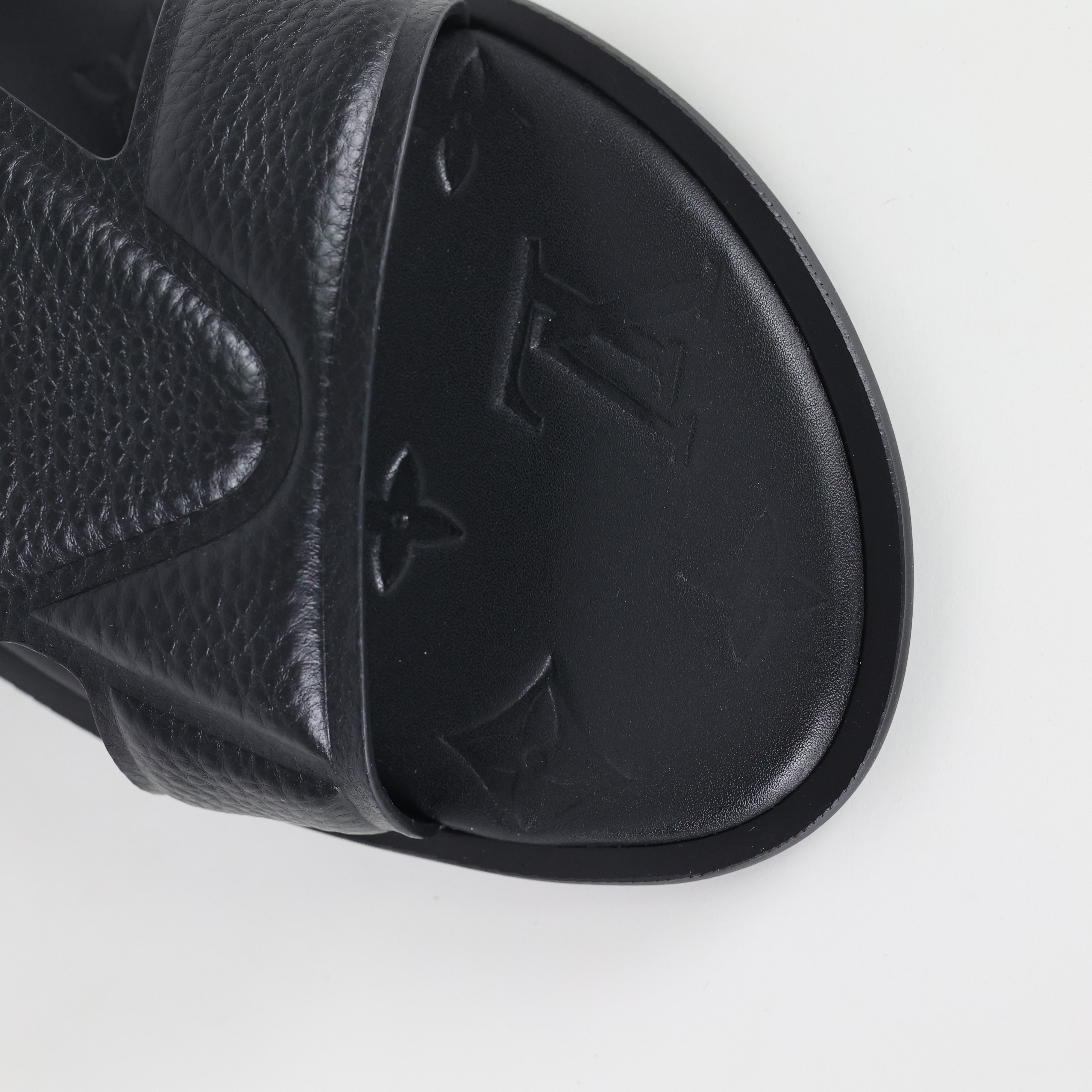 Louis Vuitton slippers Oasis LV路易威登 包头 时尚凉拖 室内外休闲鞋 一字拖鞋  黑色B0 1ACVGJ