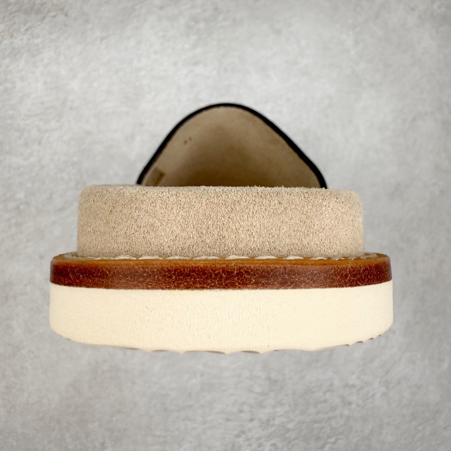 Brunello Cucinelli BC 工字 绒面革 圆头露趾 室内外 一字拖鞋 黑色 MZUSILY235CHW89