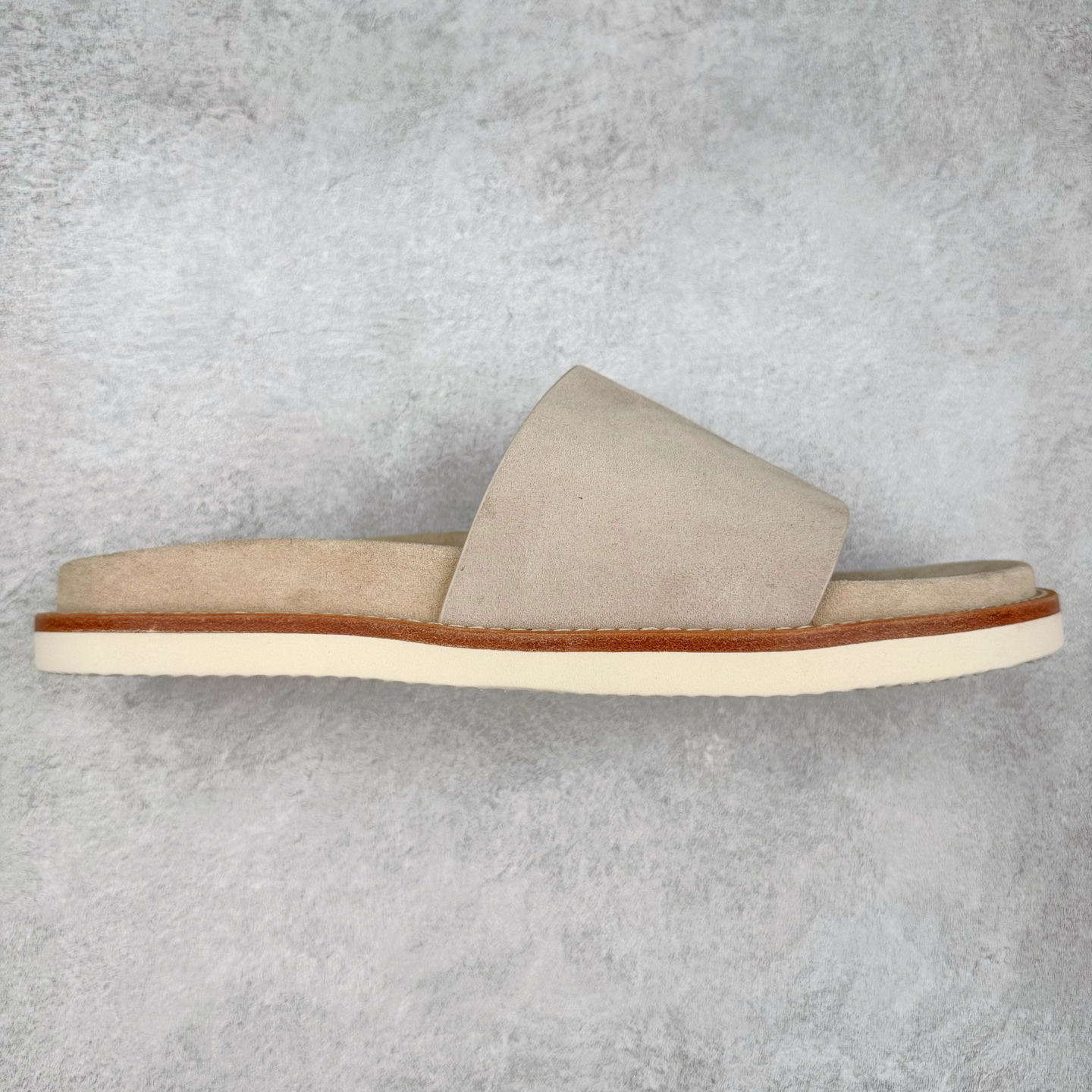 Brunello Cucinelli BC 工字 绒面革 圆头露趾 室内外 一字拖鞋 黑色 褐色 MZUSILY235CHW89