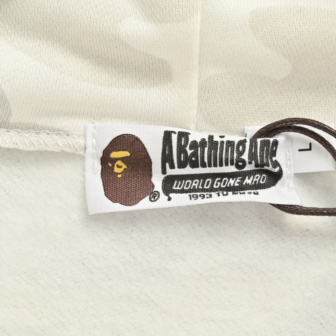 双帽子 A BATHING APE 鲨鱼系列 城市迷彩鲨鱼双连帽 拉链 外套卫衣 男女同款  1G80-115-023