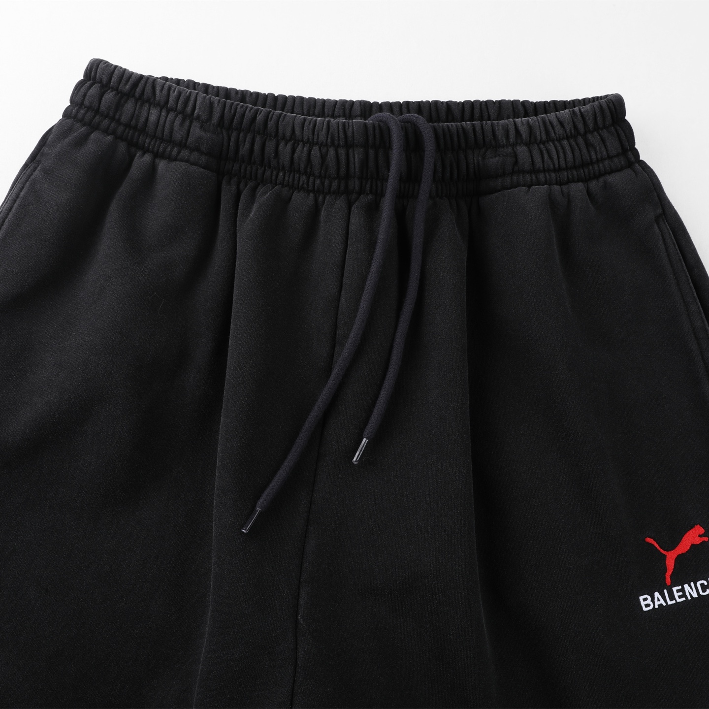 Balenciaga 巴黎世家 puma 松紧腰运动裤 短裤 裤子 休闲裤 黑色 A2 826385TTVA41041