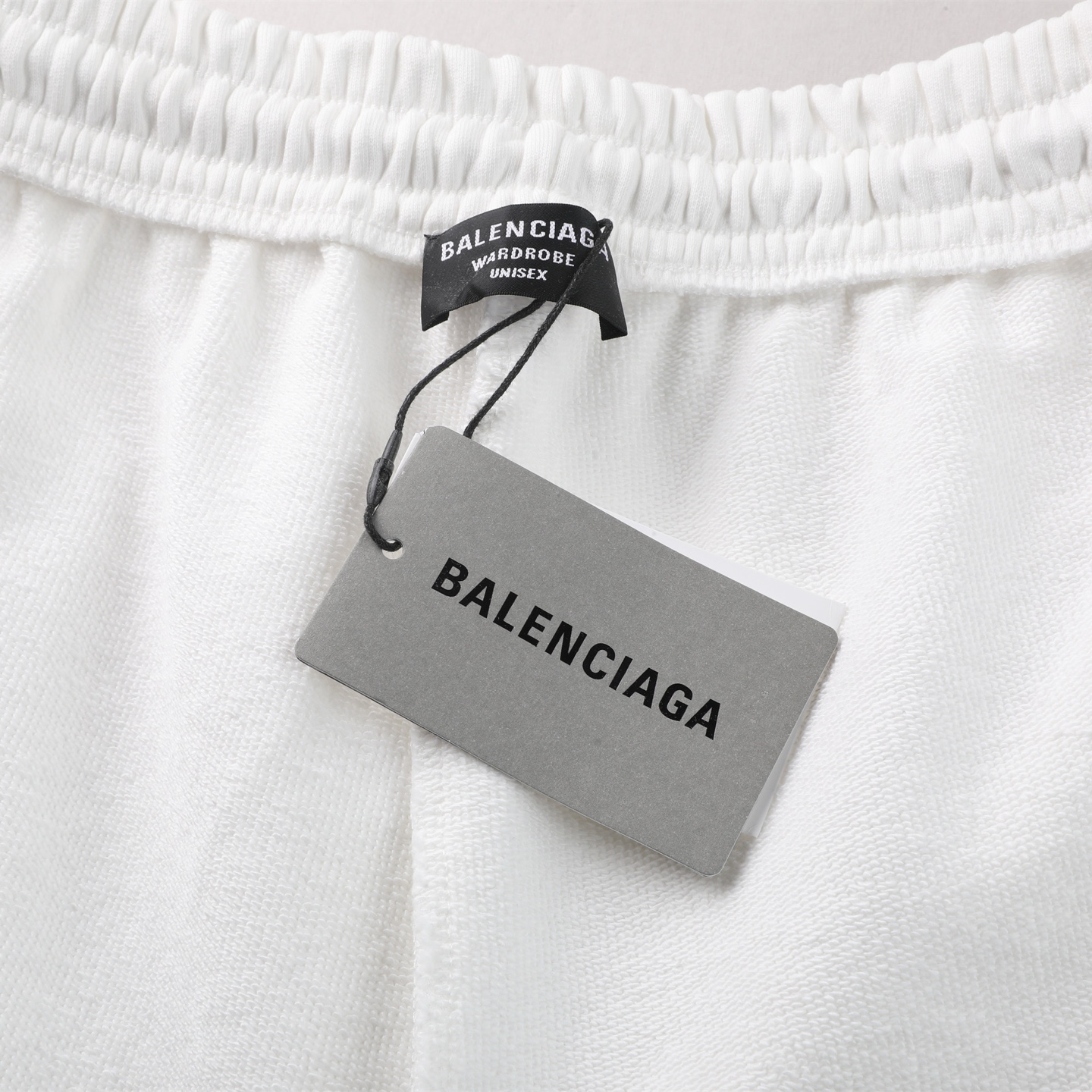 Balenciaga 巴黎世家 松紧腰运动裤 短裤 裤子 休闲裤 白色 A2  