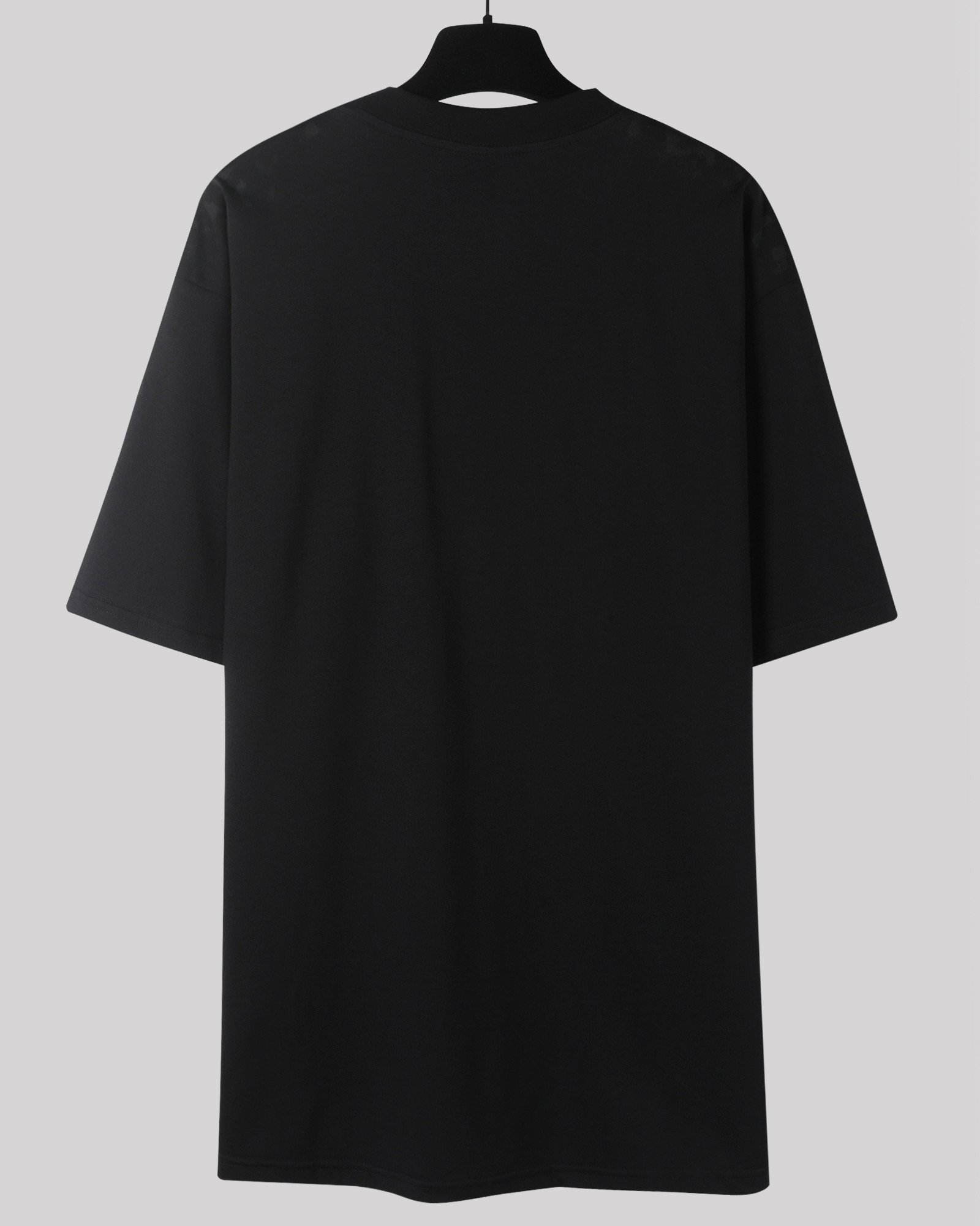 Balenciaga 巴黎世家 洛杉矶夜景 印花短袖 T恤 圆领 短款 夏季 黑色A5  764235TSVR21041