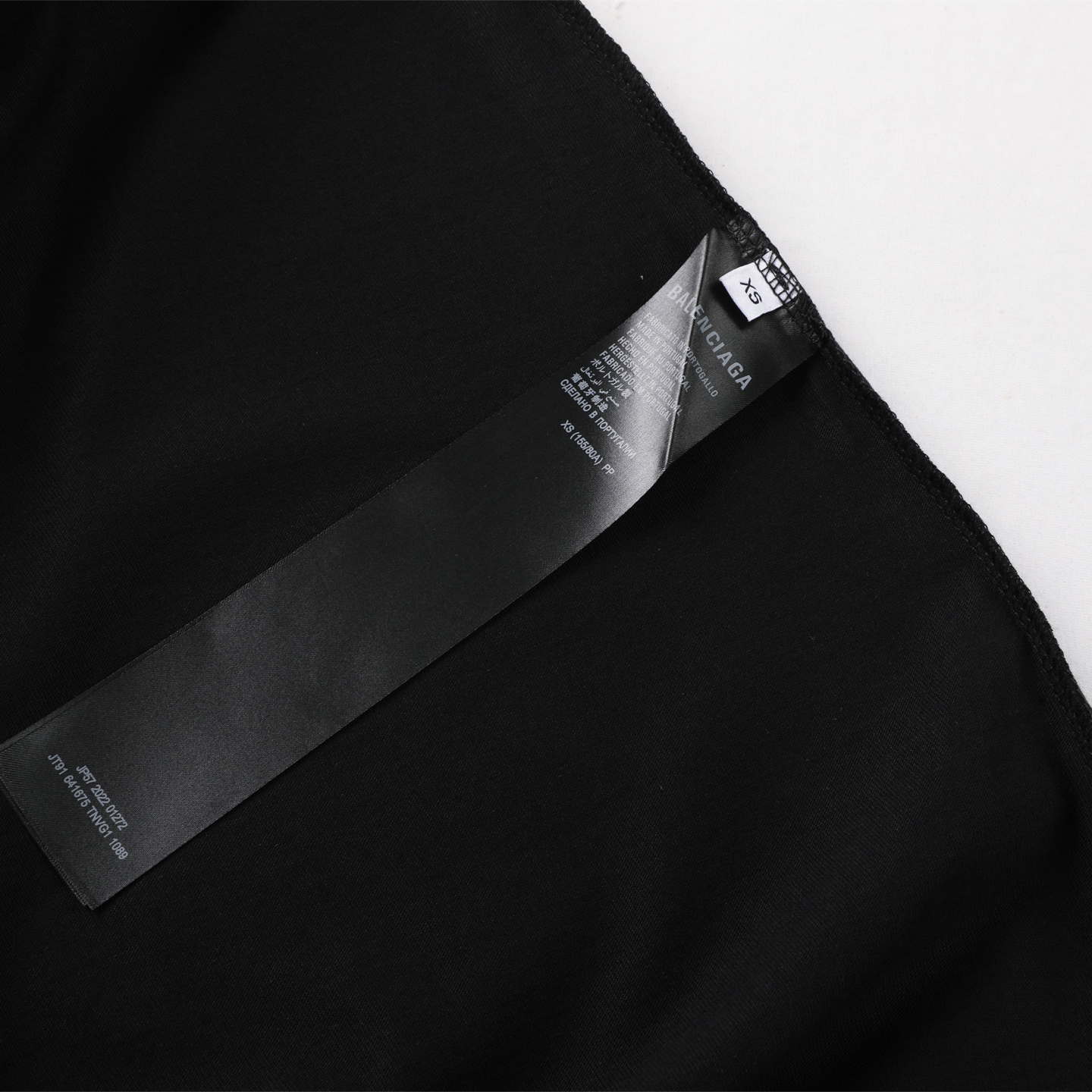 Balenciaga 巴黎世家 洛杉矶夜景 印花短袖 T恤 圆领 短款 夏季 黑色A5  764235TSVR21041