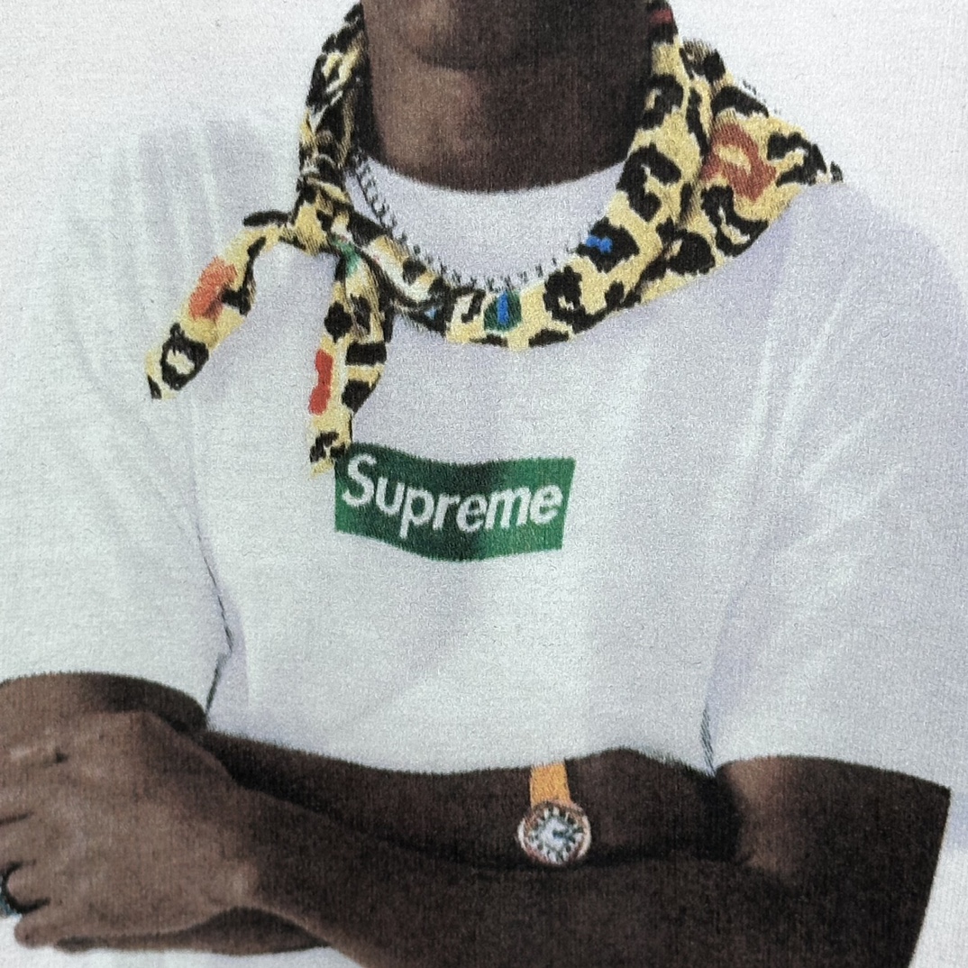 Supreme  Tyler The Creator Tee  泰勒人物 印花logo圆领 短袖T恤 男女同款 黑色 蓝 白色   