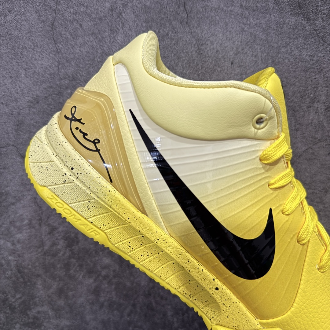 S2  Kobe 4 CHBL 低筒 后掌气垫 前掌泡棉   篮球 鞋 波鞋 街道休闲鞋 实战 男生球鞋  黄色耐高 IH0587-700