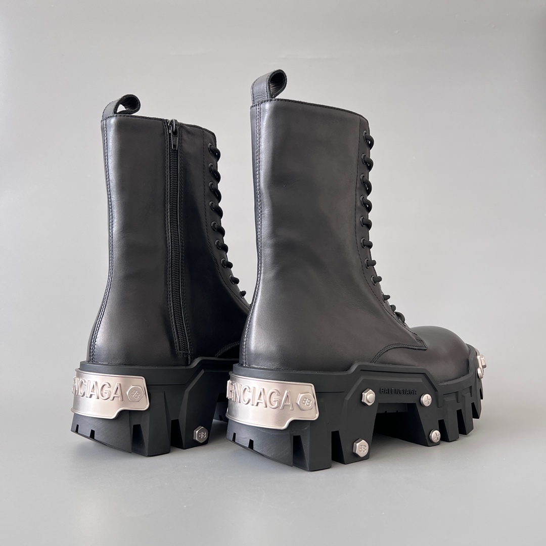 Balenciaga Bulldozer 巴黎世家 德比 系带 低筒 老爹鞋 运动 复古板鞋 休闲鞋 男鞋 黑色  672502WBCQ01000