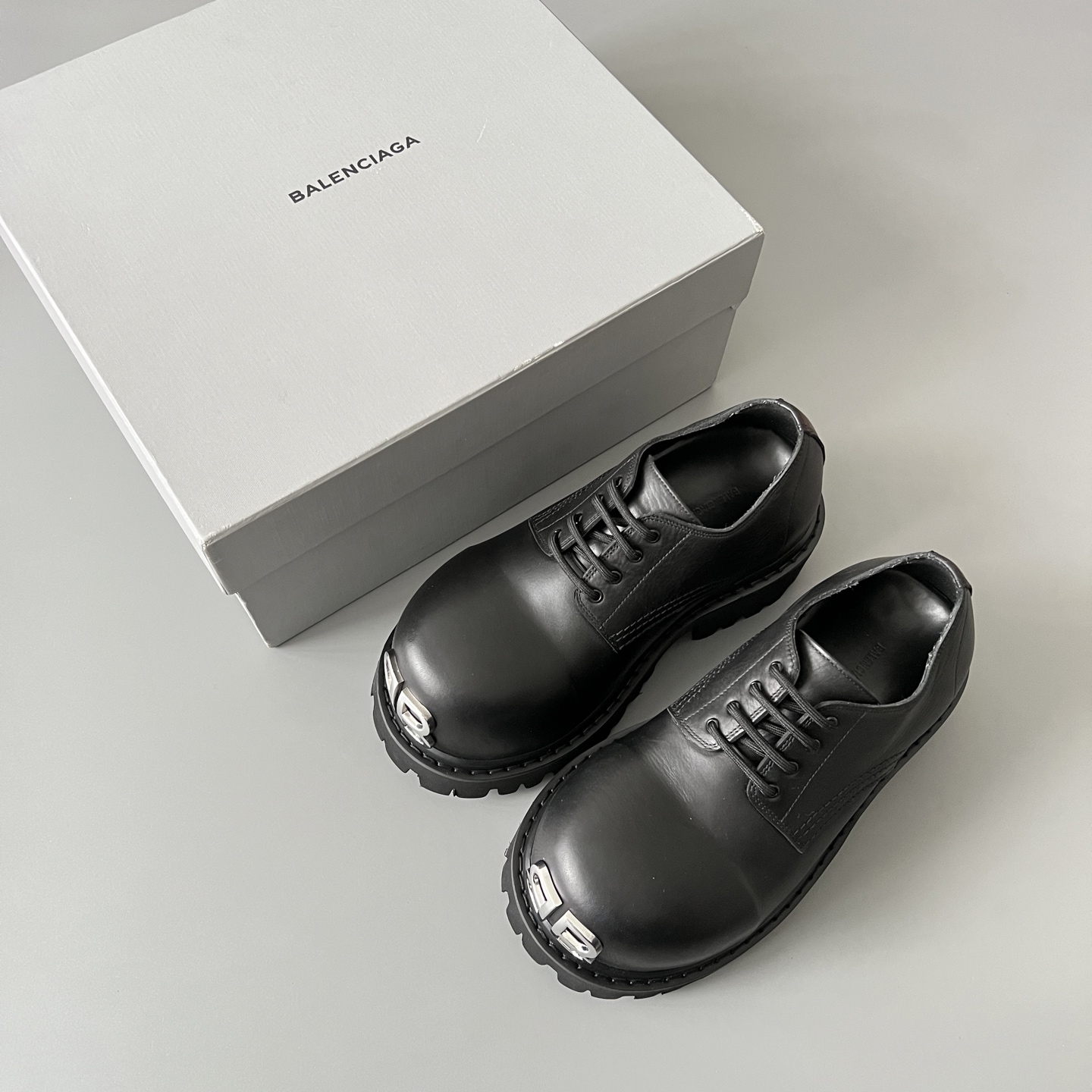 Balenciaga  Stomper BB 巴黎世家 德比 系带 低筒 老爹鞋 运动 复古板鞋 休闲鞋 男鞋 黑色  807326WCDA01000