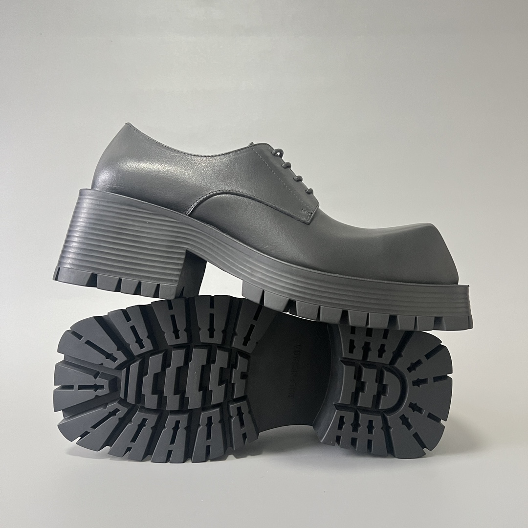 Balenciaga  Stomper BB 巴黎世家 德比 乐福 系带 低筒 老爹鞋 运动 复古板鞋 休闲鞋 男鞋 黑色  678410WB9201000