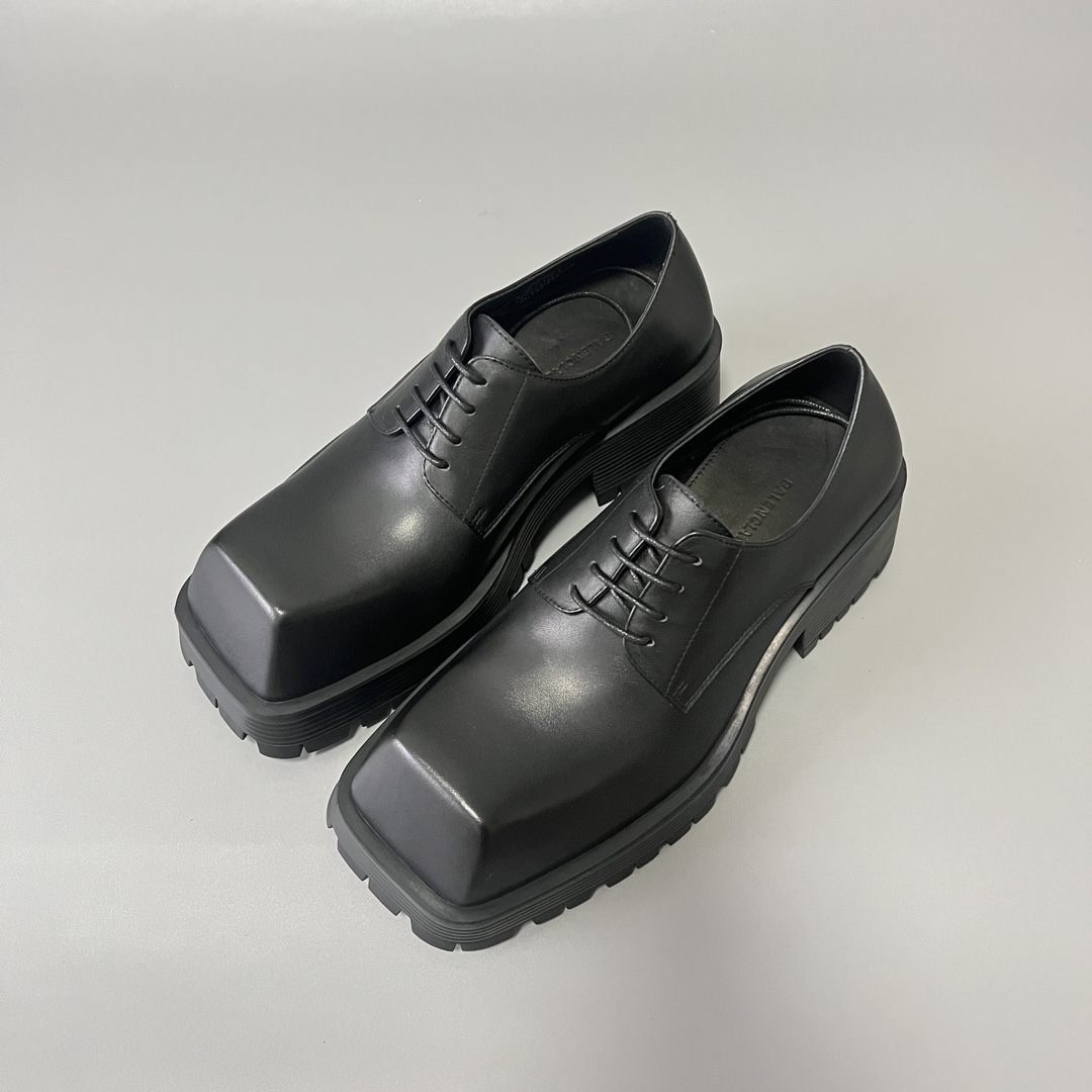 Balenciaga  Stomper BB 巴黎世家 德比 乐福 系带 低筒 老爹鞋 运动 复古板鞋 休闲鞋 男鞋 黑色  678410WB9201000