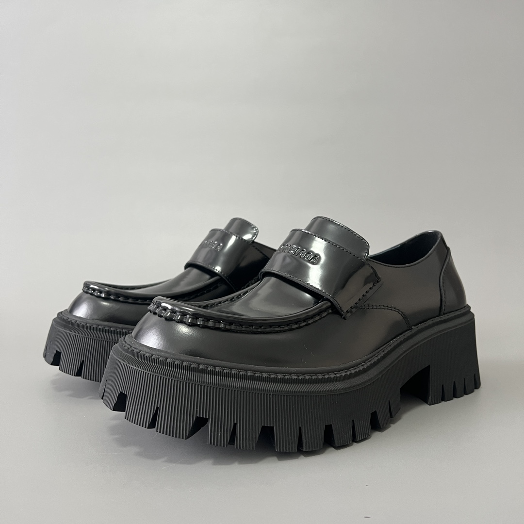 Balenciaga Tractor 巴黎世家 德比 乐福 系带 低筒 老爹鞋 运动 复古板鞋 休闲鞋 男鞋 黑色  760433WA8E91000