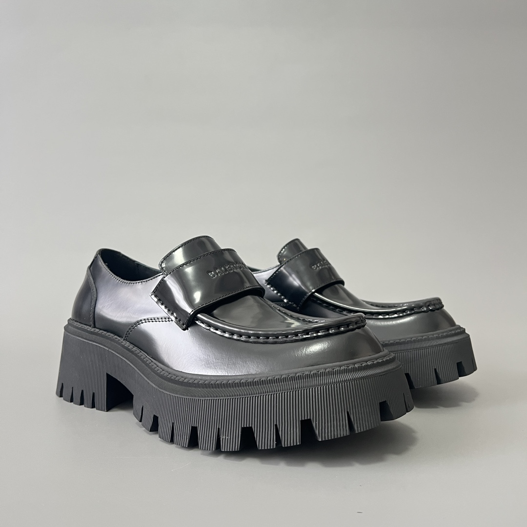 Balenciaga Tractor 巴黎世家 德比 乐福 系带 低筒 老爹鞋 运动 复古板鞋 休闲鞋 男鞋 黑色  760433WA8E91000