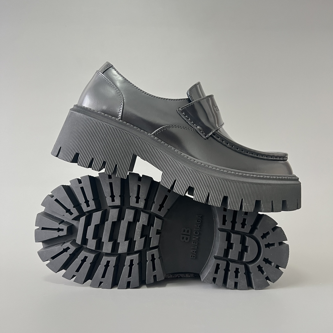 Balenciaga Tractor 巴黎世家 德比 乐福 系带 低筒 老爹鞋 运动 复古板鞋 休闲鞋 男鞋 黑色  760433WA8E91000