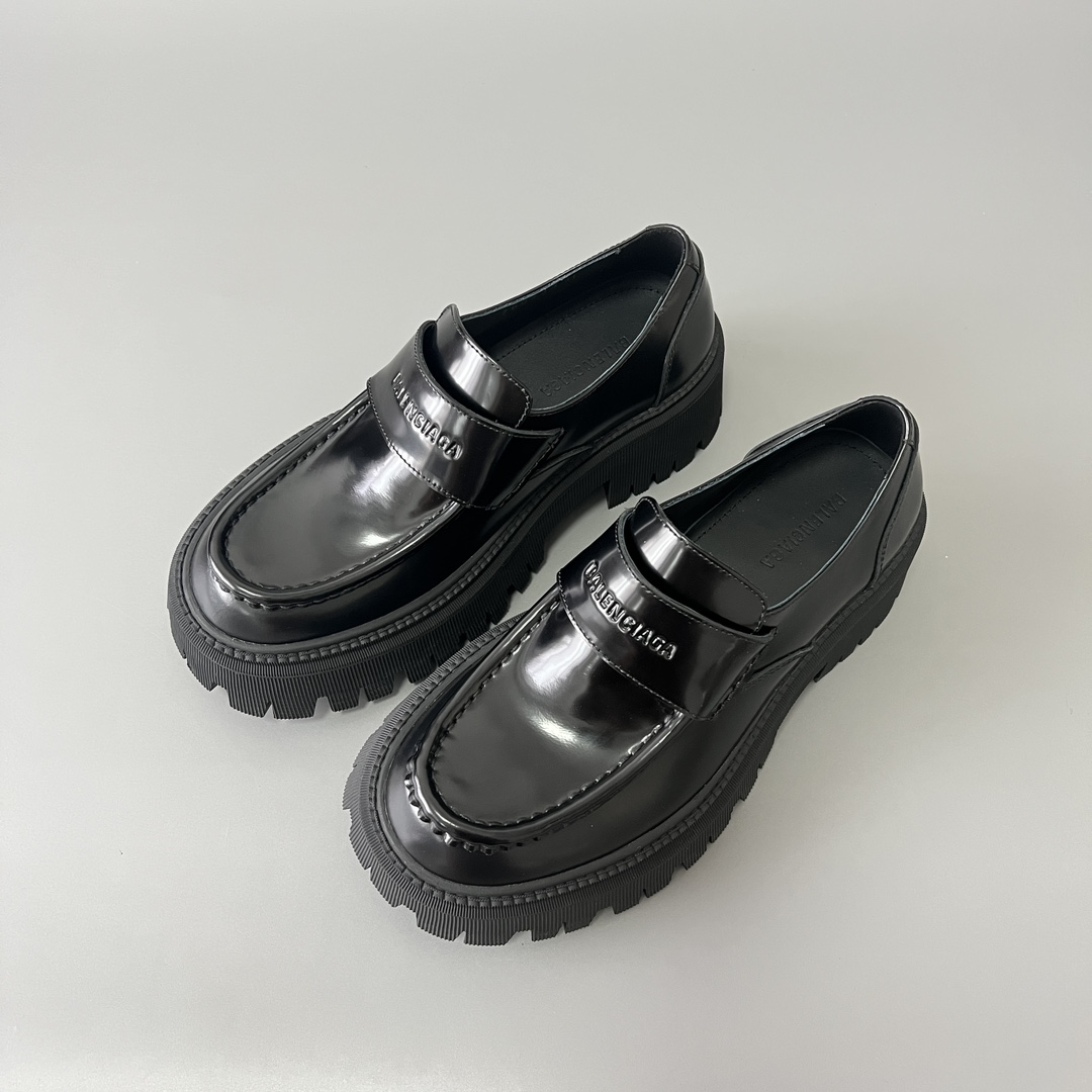 Balenciaga Tractor 巴黎世家 德比 乐福 系带 低筒 老爹鞋 运动 复古板鞋 休闲鞋 男鞋 黑色  760433WA8E91000