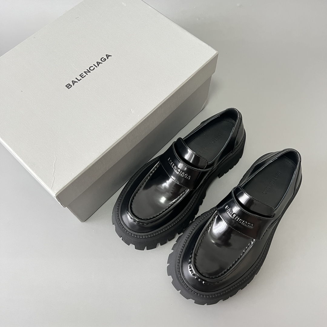 Balenciaga Tractor 巴黎世家 德比 乐福 系带 低筒 老爹鞋 运动 复古板鞋 休闲鞋 男鞋 黑色  760433WA8E91000