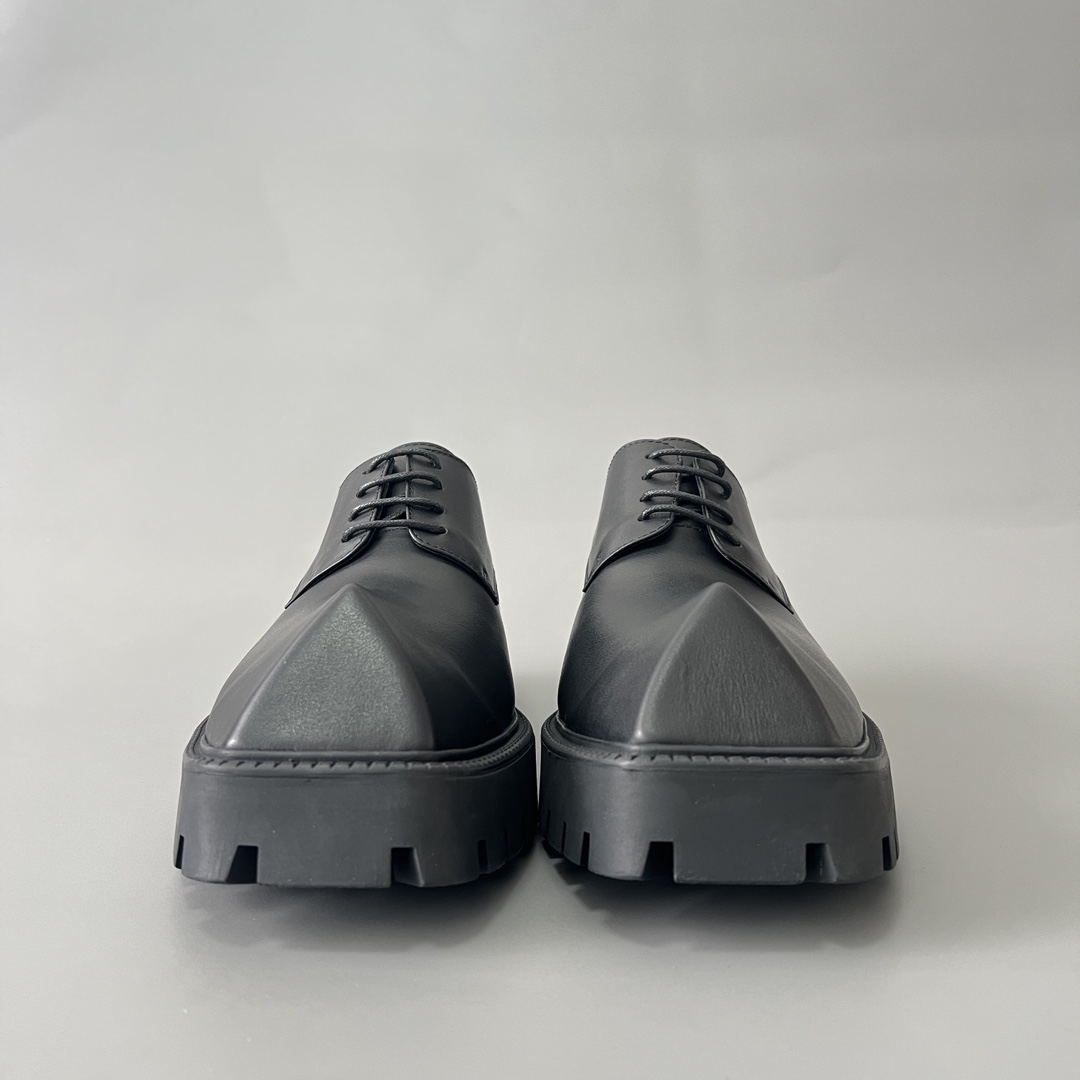 Balenciaga Tractor 巴黎世家 德比 乐福 系带 低筒 老爹鞋 运动 复古板鞋 休闲鞋 男鞋 黑色  760433WA8E91000