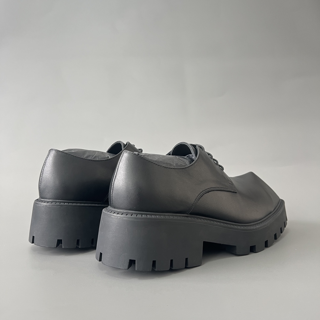 Balenciaga Tractor 巴黎世家 德比 乐福 系带 低筒 老爹鞋 运动 复古板鞋 休闲鞋 男鞋 黑色  760433WA8E91000