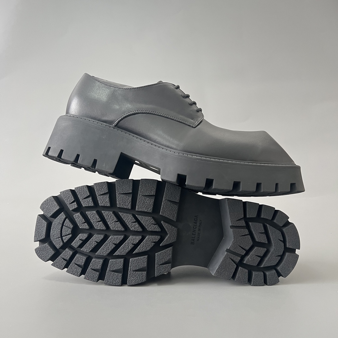 Balenciaga Tractor 巴黎世家 德比 乐福 系带 低筒 老爹鞋 运动 复古板鞋 休闲鞋 男鞋 黑色  760433WA8E91000