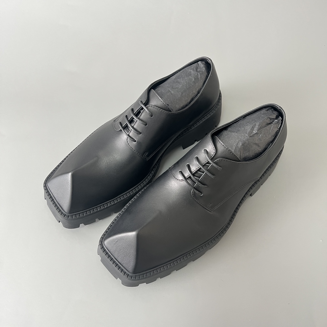 Balenciaga Tractor 巴黎世家 德比 乐福 系带 低筒 老爹鞋 运动 复古板鞋 休闲鞋 男鞋 黑色  760433WA8E91000