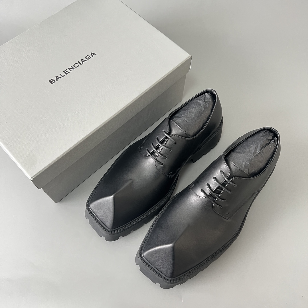 Balenciaga Tractor 巴黎世家 德比 乐福 系带 低筒 老爹鞋 运动 复古板鞋 休闲鞋 男鞋 黑色  760433WA8E91000