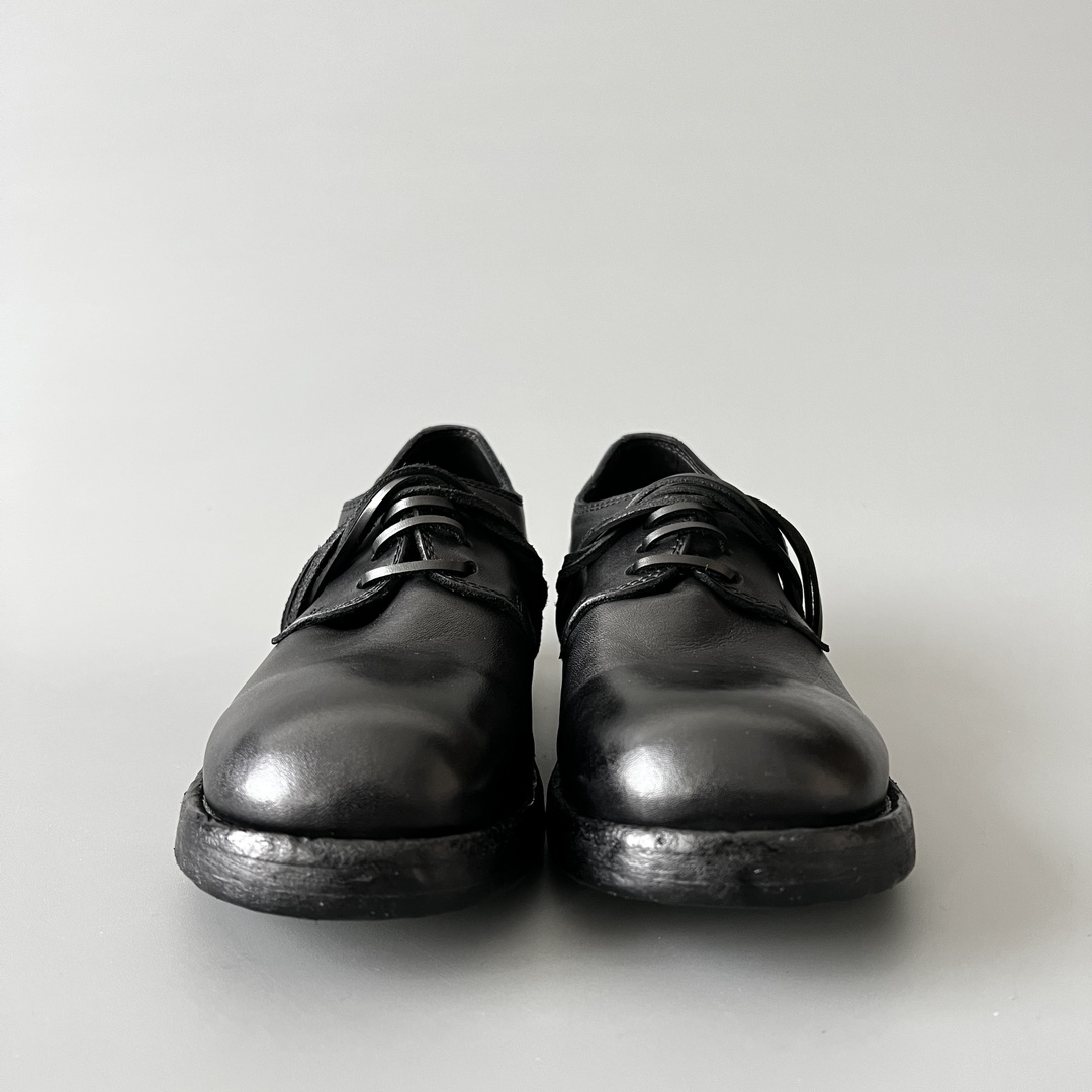  GUlDI Soft Horse Leather 792 德比 皮鞋 系带 低筒 老爹鞋 运动 复古板鞋 休闲鞋 男鞋 黑色 792ZI-BLKT 