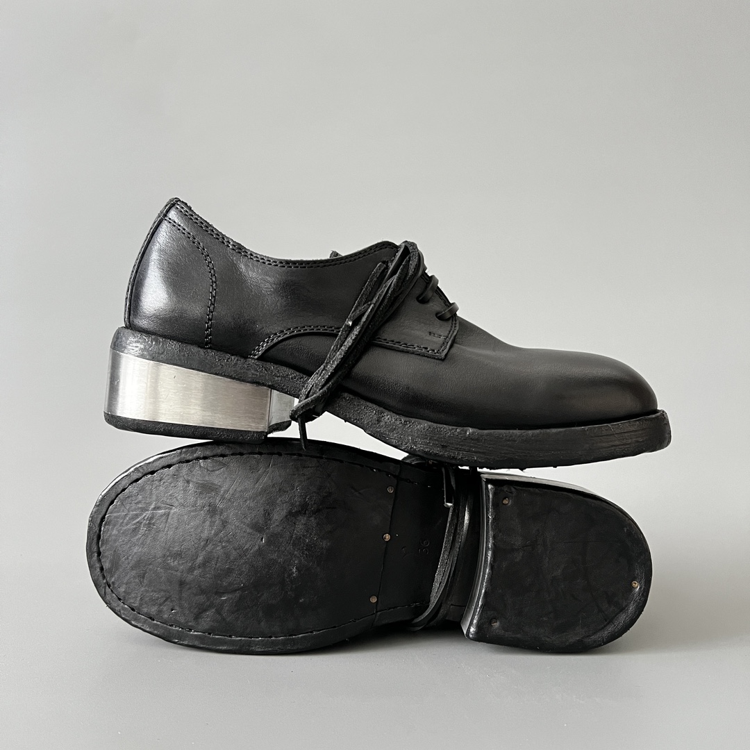  GUlDI Soft Horse Leather 792 德比 皮鞋 系带 低筒 老爹鞋 运动 复古板鞋 休闲鞋 男鞋 黑色 792ZI-BLKT 