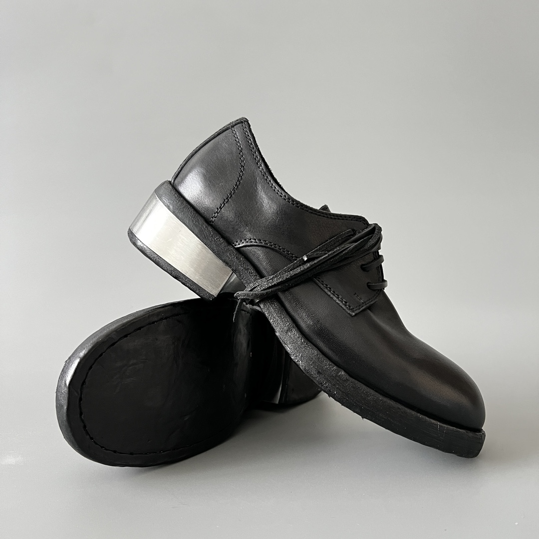  GUlDI Soft Horse Leather 792 德比 皮鞋 系带 低筒 老爹鞋 运动 复古板鞋 休闲鞋 男鞋 黑色 792ZI-BLKT 