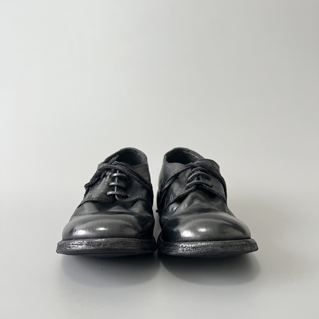 GUlDI 德比 皮鞋 系带 低筒 老爹鞋 运动 复古板鞋 休闲鞋 男鞋 黑色  992X-BLKT