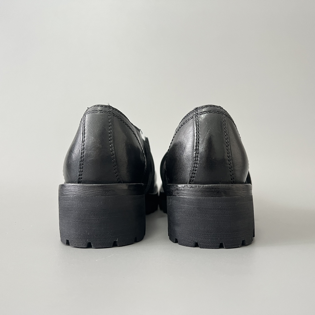 GUlDI 德比 皮鞋 系带 低筒 老爹鞋 运动 复古板鞋 休闲鞋 男鞋 黑色  792V-BLKT