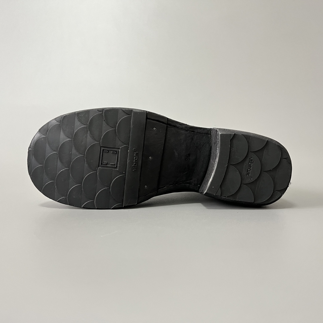 GUlDI 德比 皮鞋 休闲鞋 男鞋 靴子 黑色 拉链  788Z-M-BLKT