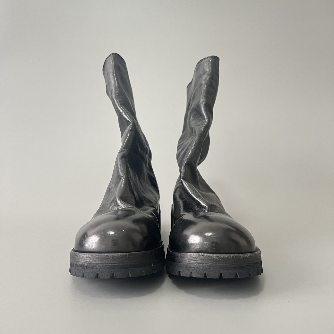 GUlDI 德比 皮鞋 休闲鞋 男鞋 靴子 黑色 拉链  788V-M-BLKT