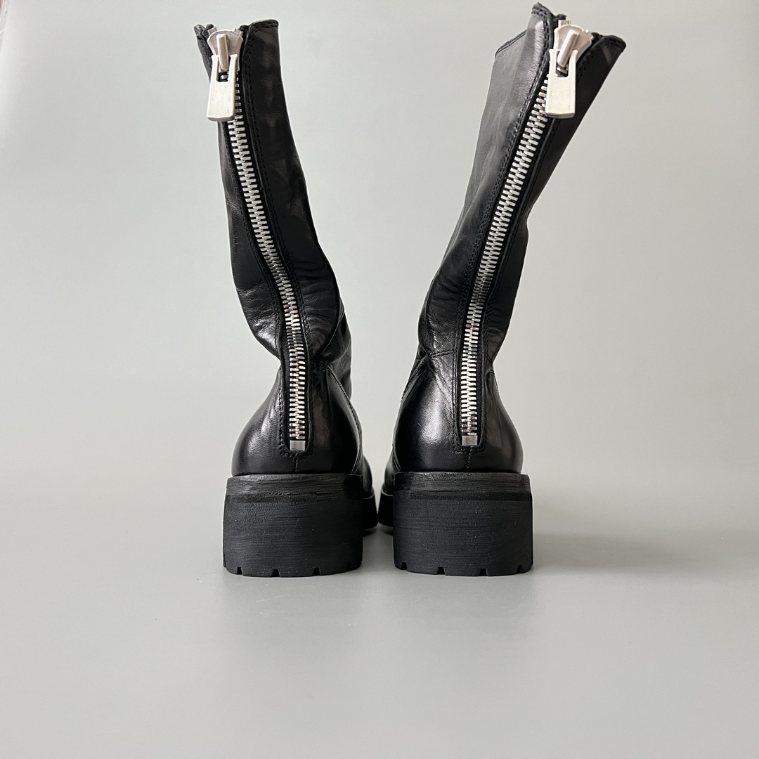 GUlDI 德比 皮鞋 休闲鞋 男鞋 靴子 黑色 拉链  788V-M-BLKT