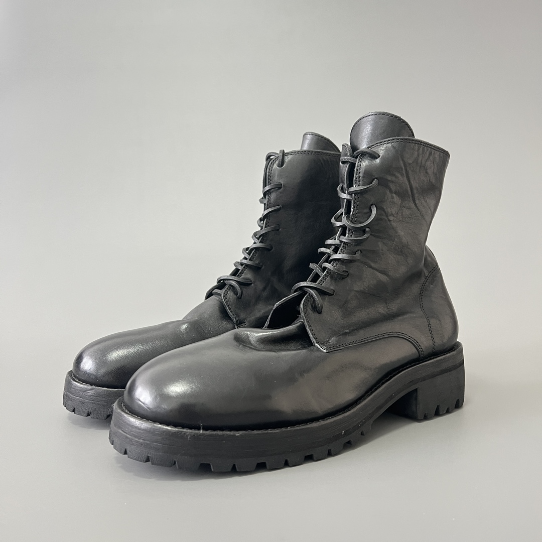 GUlDI 德比 皮鞋 休闲鞋 男鞋 靴子 黑色 拉链  795V