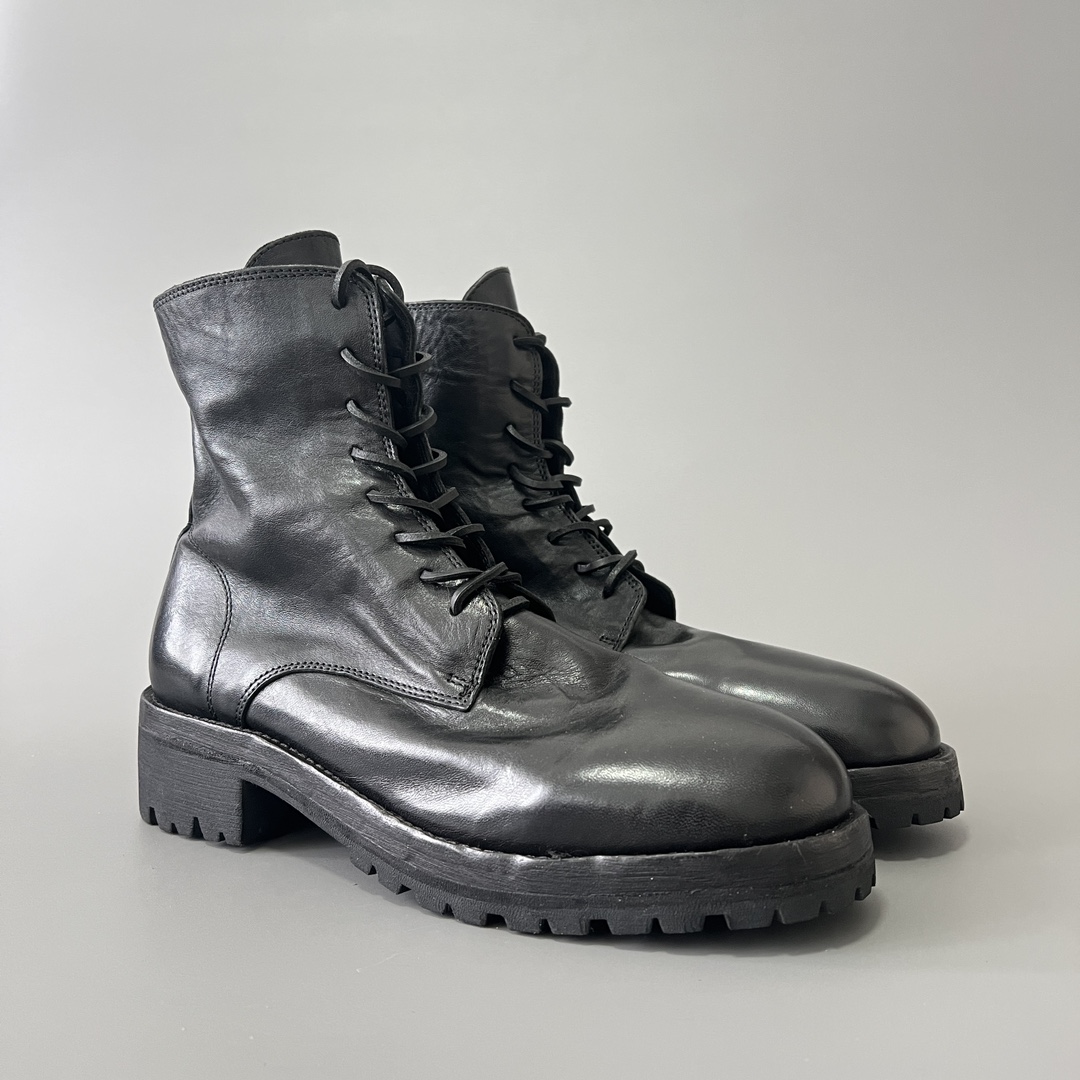 GUlDI 德比 皮鞋 休闲鞋 男鞋 靴子 黑色 拉链  795V