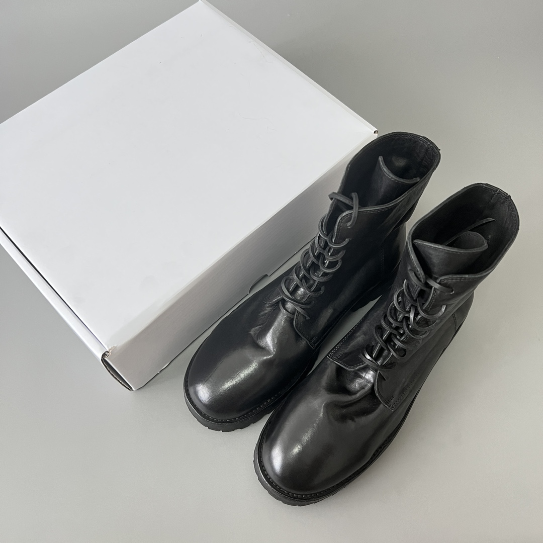 GUlDI 德比 皮鞋 休闲鞋 男鞋 靴子 黑色 拉链  795V