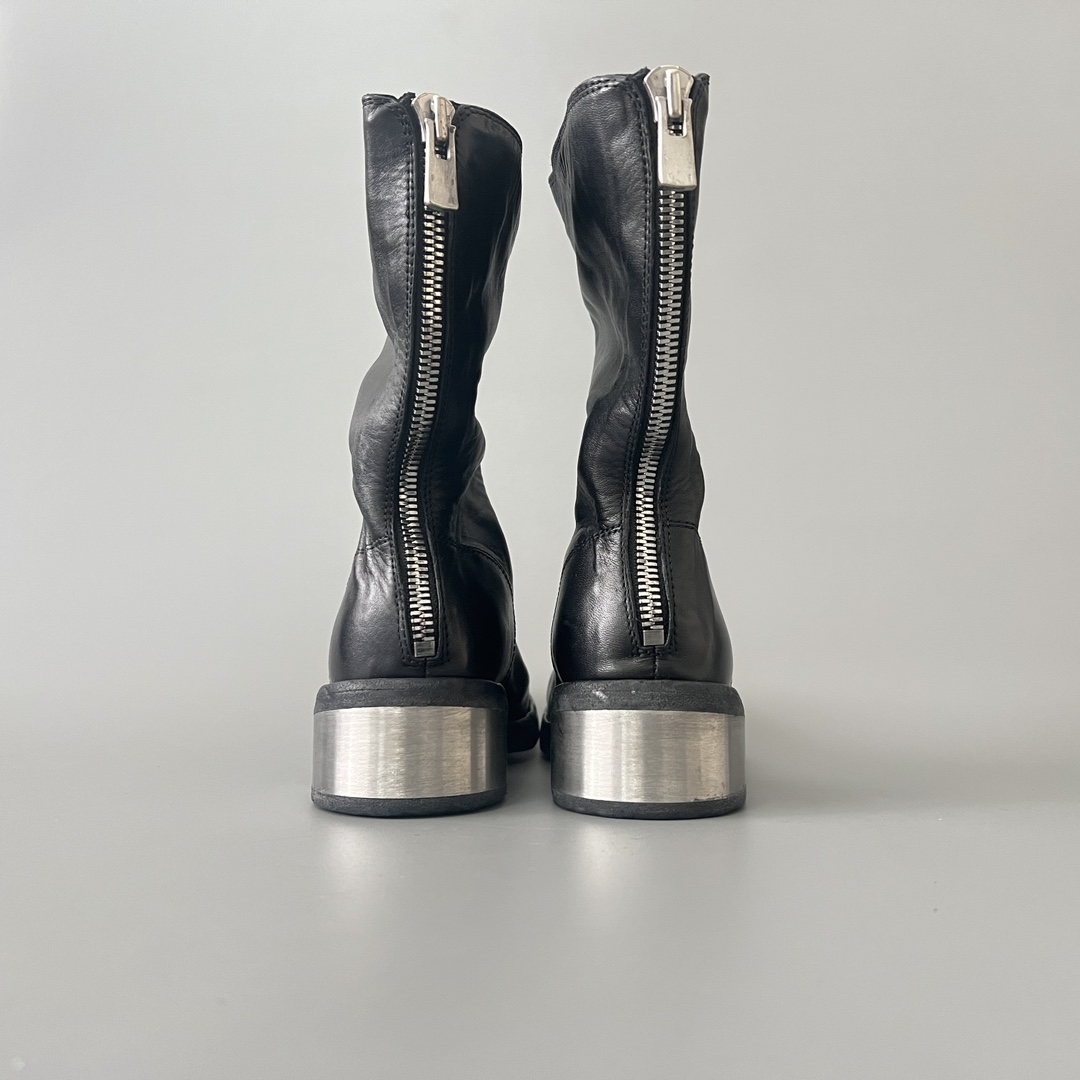 GUlDI 德比 皮鞋 休闲鞋 男鞋 靴子 黑色 拉链  788ZI-BLACK