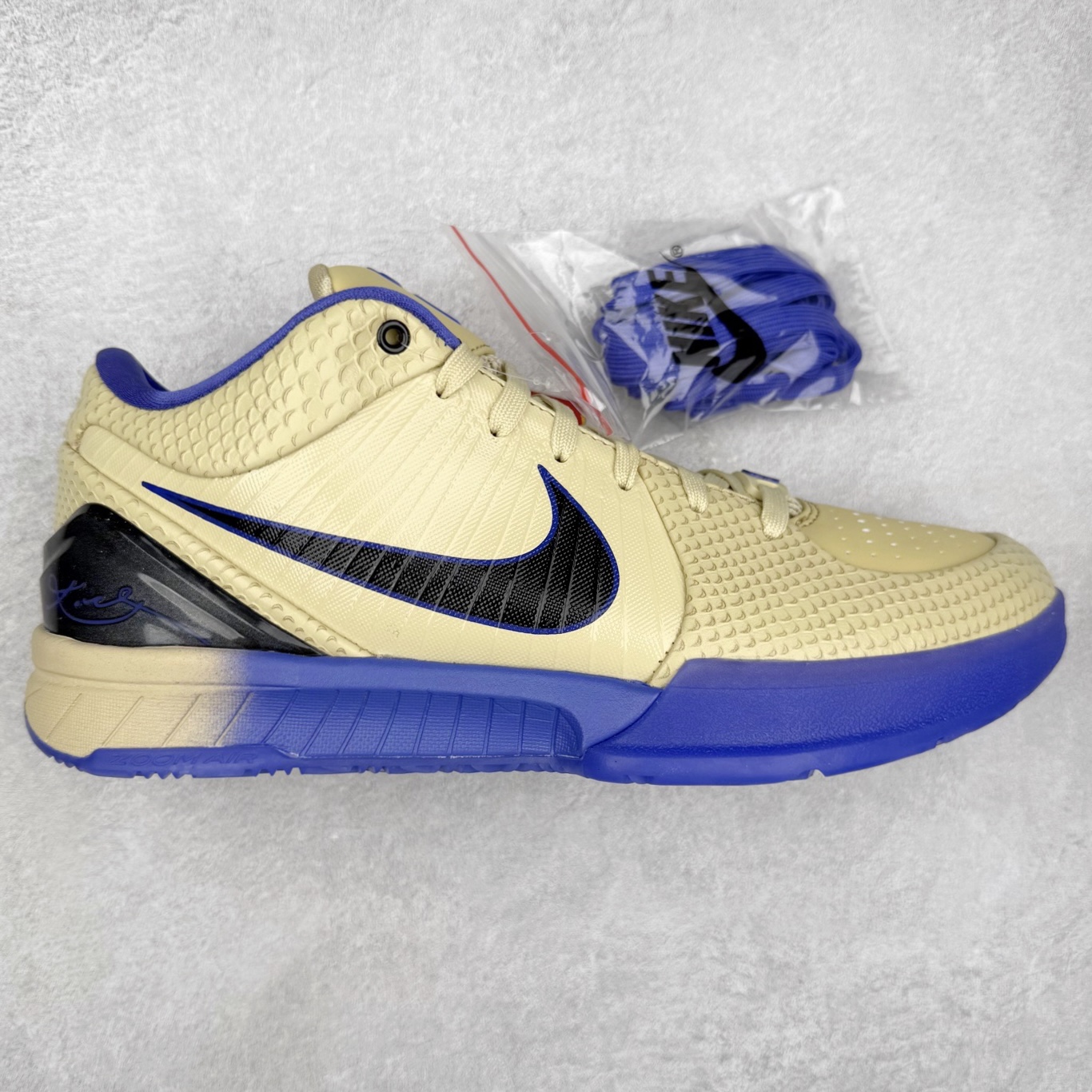 S2  Kobe 4 FC 低筒 后掌气垫 前掌泡棉   篮球 鞋 波鞋 街道休闲鞋 实战 男生球鞋  巴塞罗 金黑紫 IM2532-701