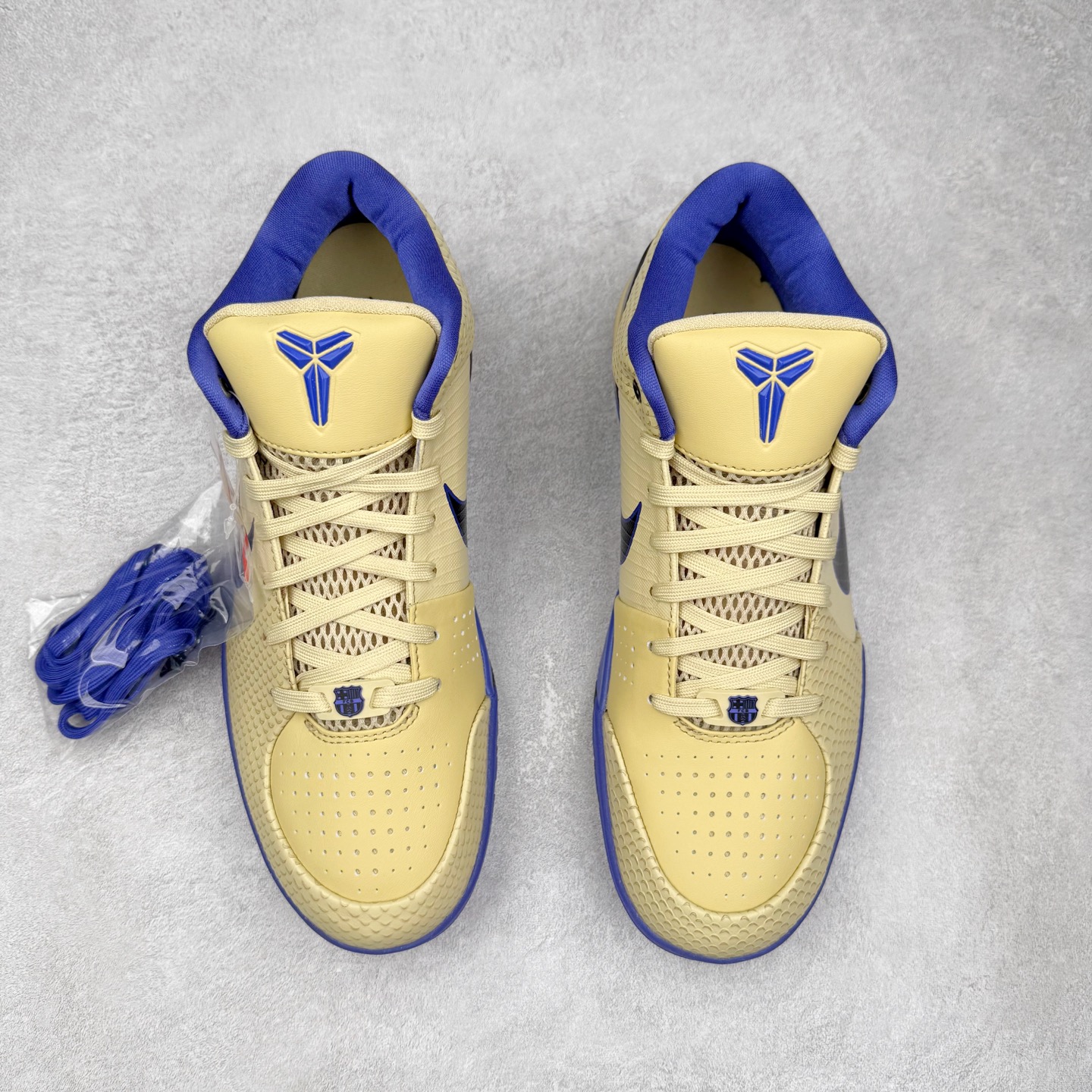 S2  Kobe 4 FC 低筒 后掌气垫 前掌泡棉   篮球 鞋 波鞋 街道休闲鞋 实战 男生球鞋  巴塞罗 金黑紫 IM2532-701