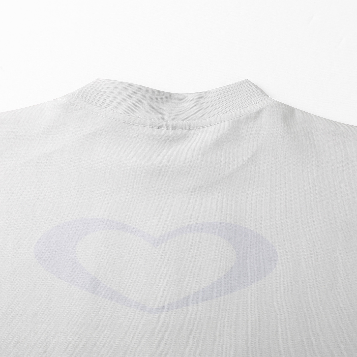 Balenciaga 巴黎世家 25七夕情人节  印花短袖 T恤 圆领 短款 夏季 白色A5 764235TSVX79012