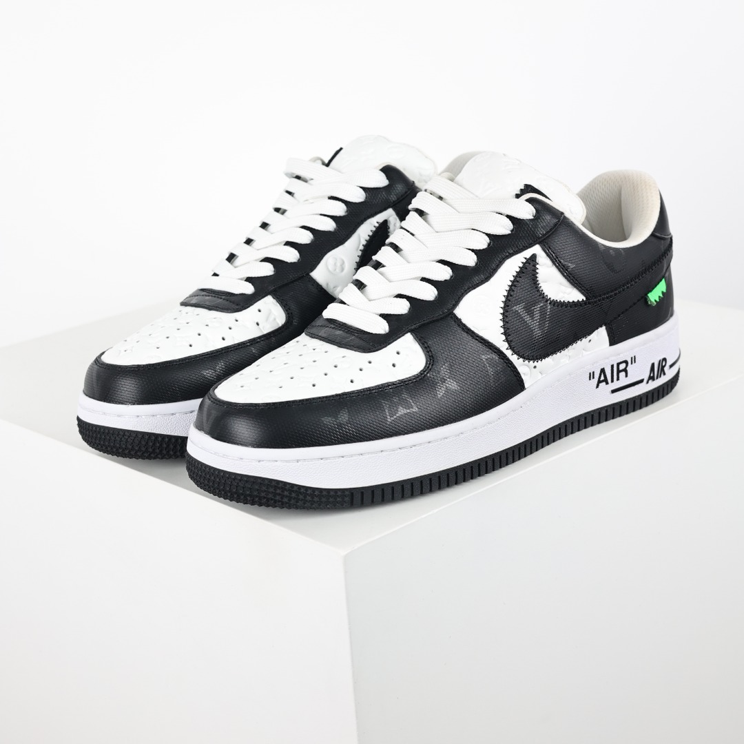 原盒版 帶配件 Louis Vuitton  Air Force 1 Low  LV 空军 低筒  休闲鞋 运动鞋 板鞋 男鞋 女鞋 黑白