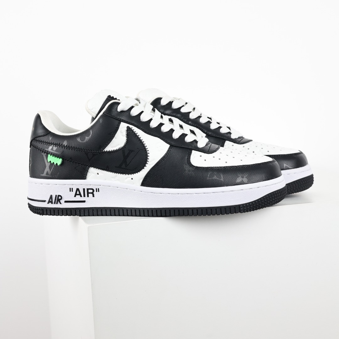原盒版 帶配件 Louis Vuitton  Air Force 1 Low  LV 空军 低筒  休闲鞋 运动鞋 板鞋 男鞋 女鞋 黑白