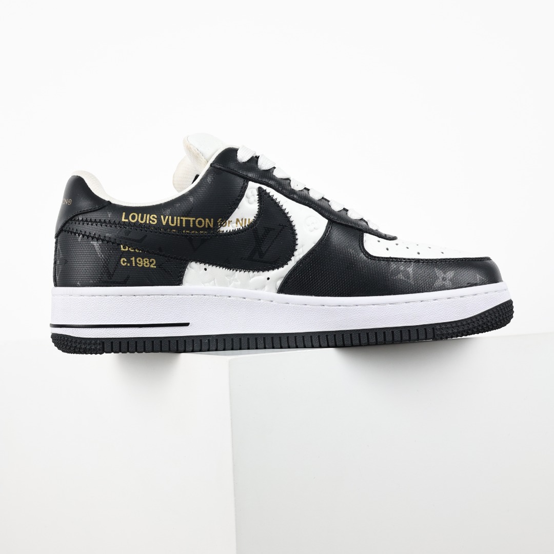 原盒版 帶配件 Louis Vuitton  Air Force 1 Low  LV 空军 低筒  休闲鞋 运动鞋 板鞋 男鞋 女鞋 黑白
