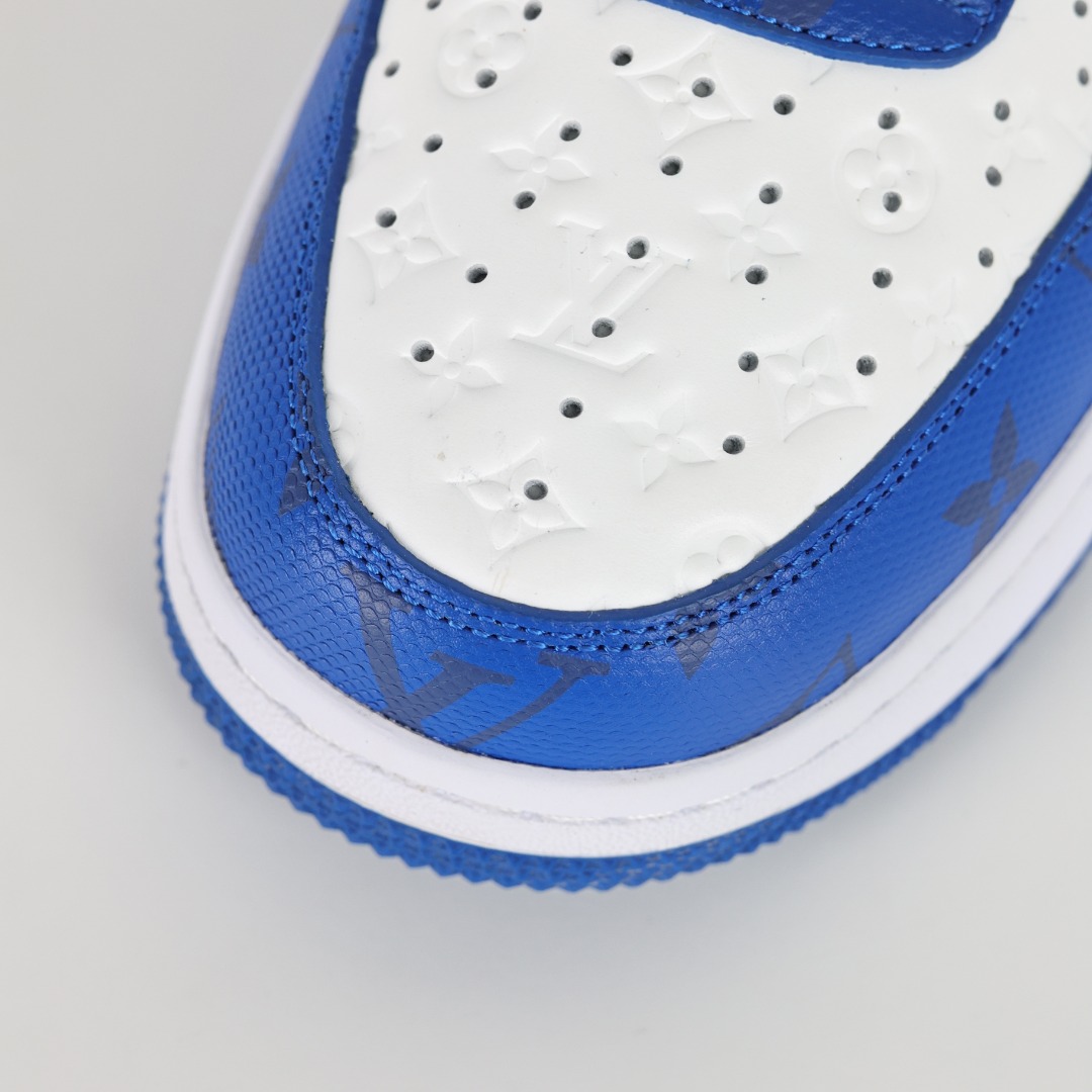 原盒版 帶配件 Louis Vuitton  Air Force 1 Low  LV 空军 低筒  休闲鞋 运动鞋 板鞋 男鞋 女鞋 蓝白 1A9VAO