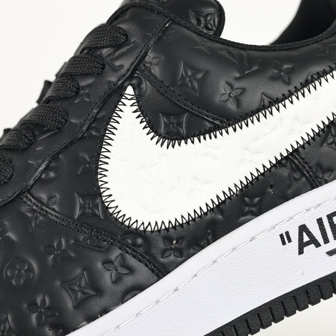 原盒版 帶配件 Louis Vuitton  Air Force 1 Low  LV 空军 低筒  休闲鞋 运动鞋 板鞋 男鞋 女鞋 黑白压印