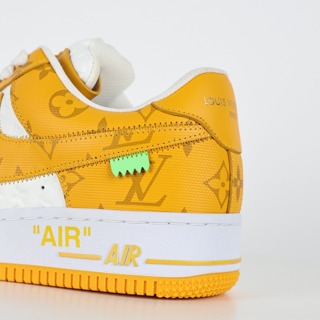原盒版 帶配件 Louis Vuitton  Air Force 1 Low  LV 空军 低筒  休闲鞋 运动鞋 板鞋 男鞋 女鞋 白黄
