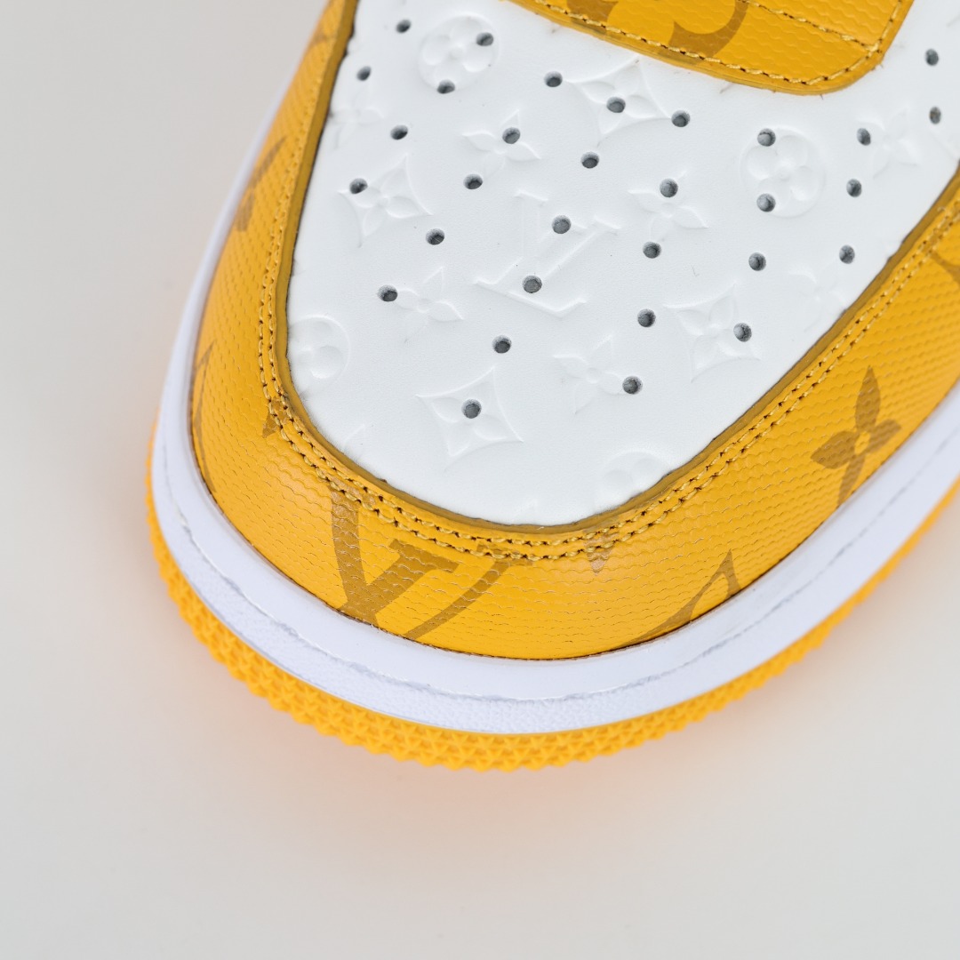 原盒版 帶配件 Louis Vuitton  Air Force 1 Low  LV 空军 低筒  休闲鞋 运动鞋 板鞋 男鞋 女鞋 白黄